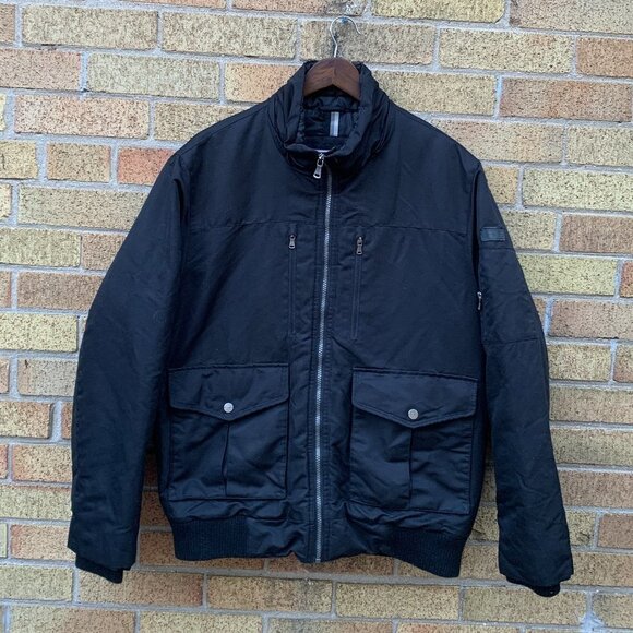 Vintage Sean John Utility Bomber Jacket Large Black - Picture 1 of 6
